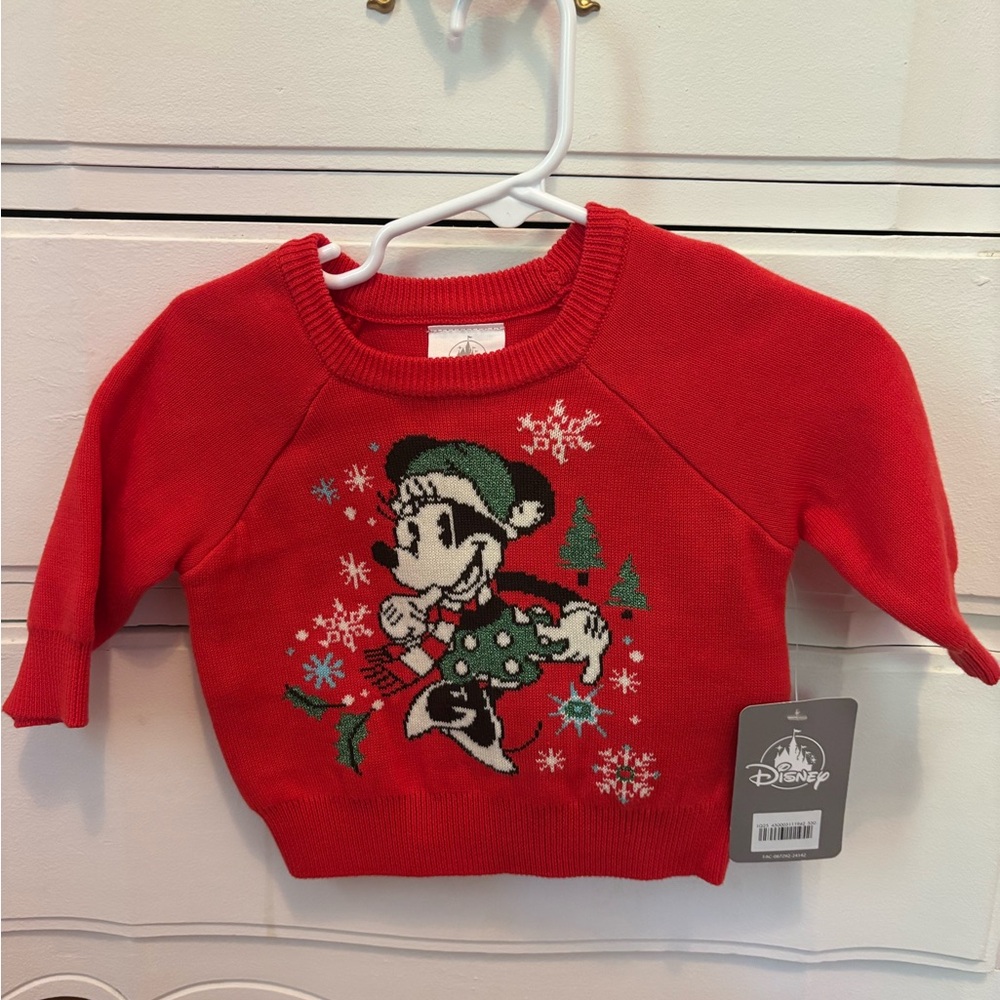 Disney Red Holiday Sweater